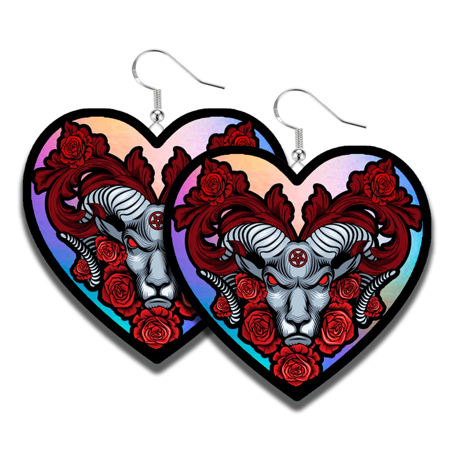 SHES THE DEVIL Holographic Earrings