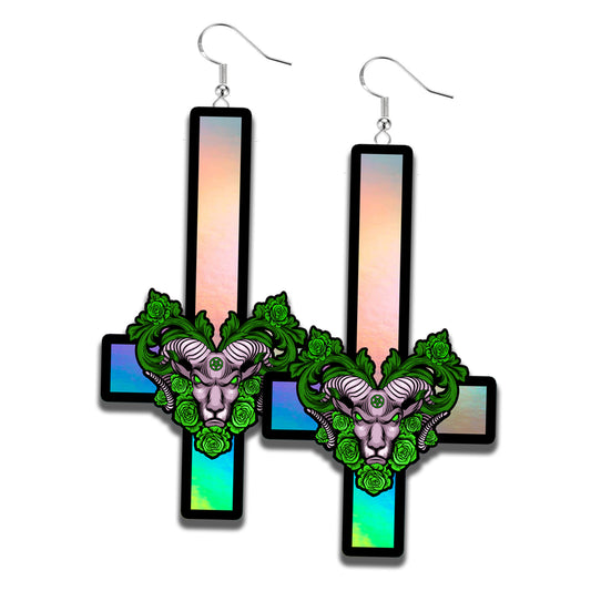 THE DEVIL HERSELF Holographic Earrings