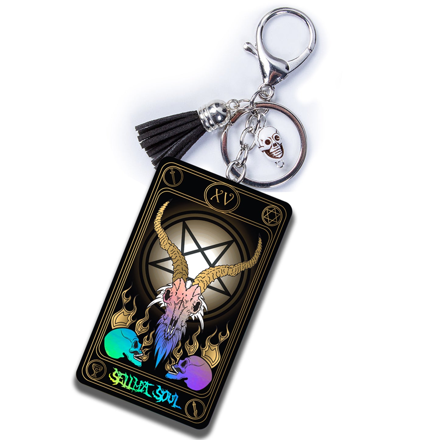 SELL YOUR SOUL Holographic Tarot keychain